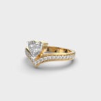 Classic Solitaire Heart Ring