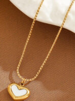 Gold Heart Pendant Necklace