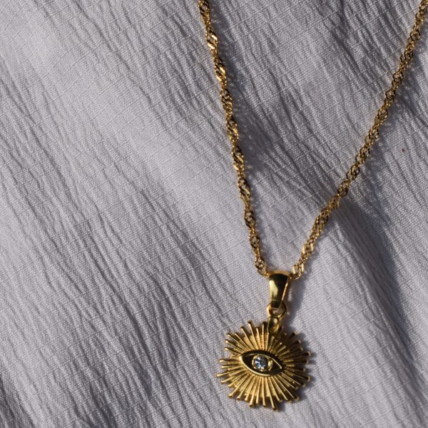 Evil Eye Gold Plated Necklace