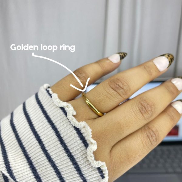 Golden Loop Ring