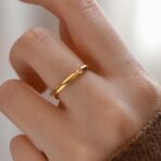 Mini Stone Gold Ring