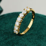 Zircon Gold Ring for Women