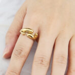 Bold Gold Statement Ring for Women