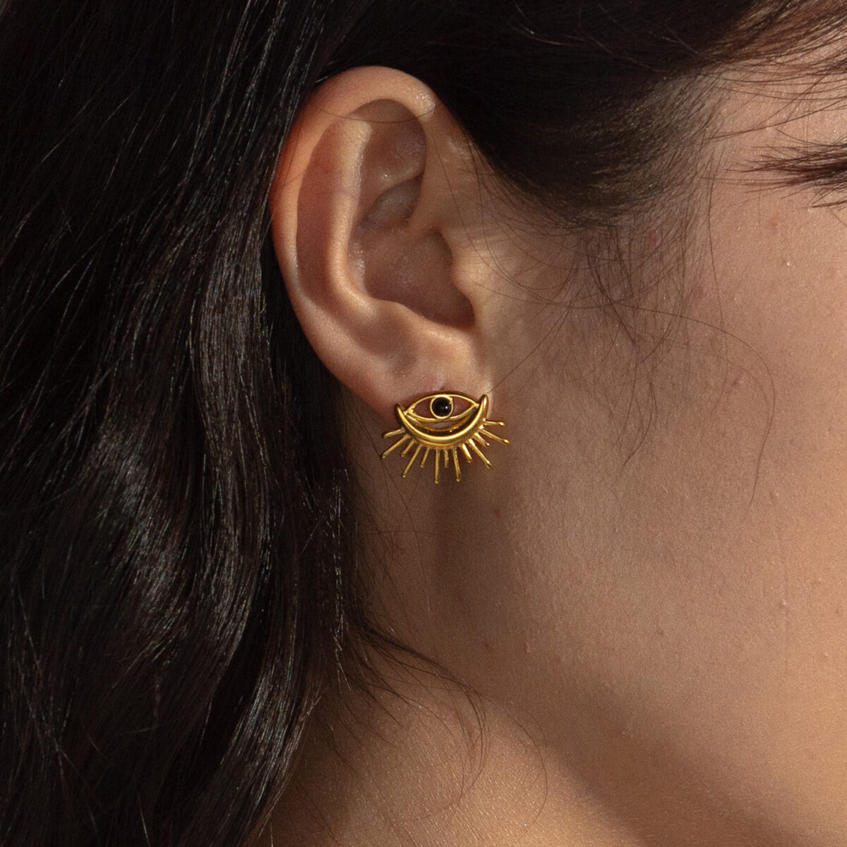 Devil's Eye Stud Earrings