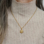 Devil's Eye Gold Plated Necklace