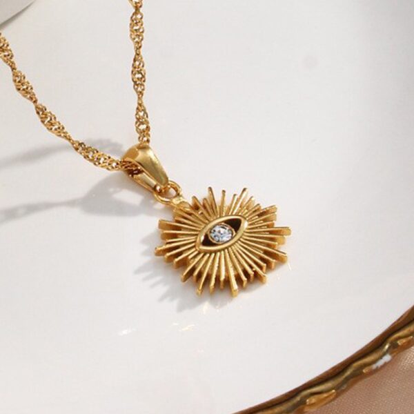 Devil's Eye Gold Plated Necklace