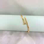 Gold Nail Bangle Bracelet