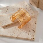 Gold Coil Statement Bracelet