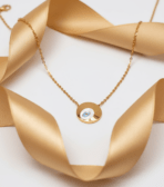 Gold Evil Eye Pendant Necklace