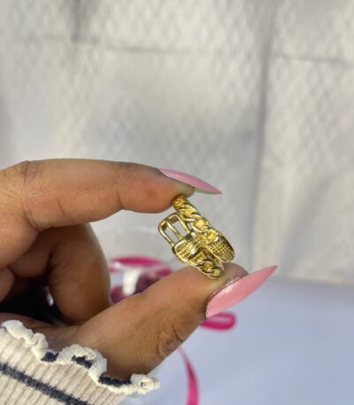 Gold Buckle Ring