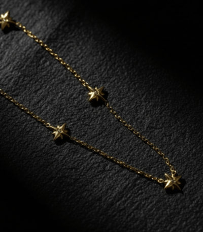 Gold Star Chain Necklace