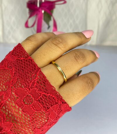 Mini Stone Gold Ring
