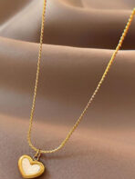 Gold Heart Pendant Necklace