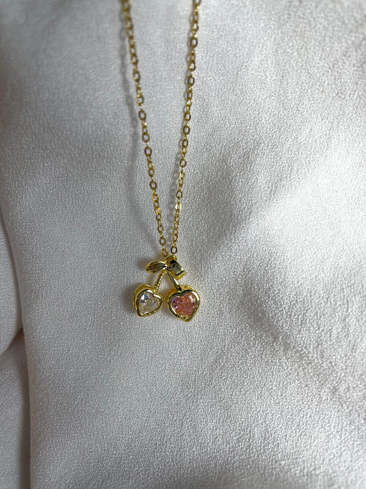 Heart Cherry Blush Necklace
