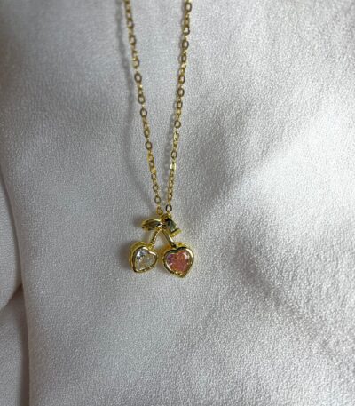 Heart Cherry Blush Necklace