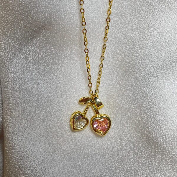 Heart Cherry Blush Necklace