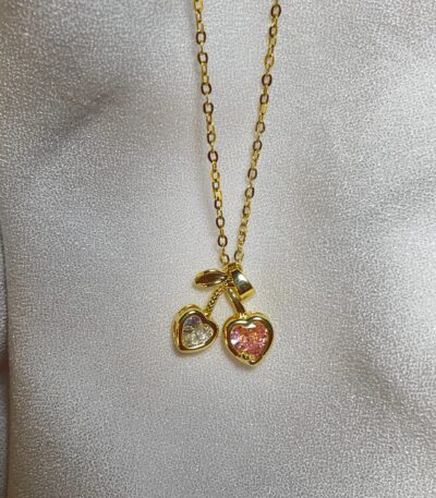 Heart Cherry Blush Necklace