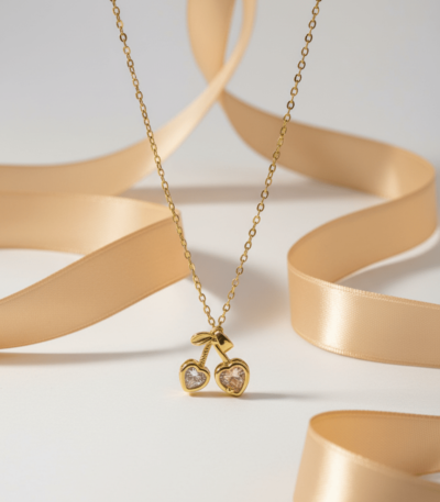 Heart Cherry Blush Necklace