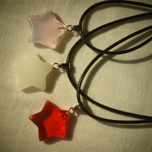 Star Glass Pendant Necklaces