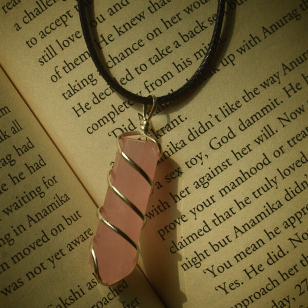 Crystal Spiral Pendant Necklace