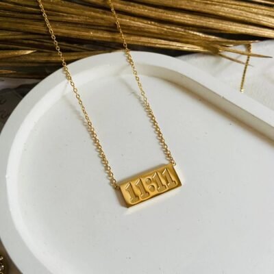 Golden 11:11 Pendant Necklace