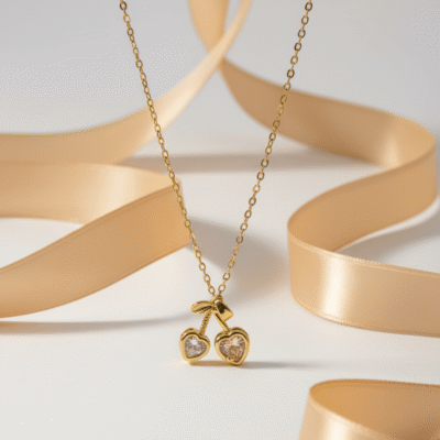 Heart Cherry Blush Necklace