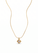 Diamond Pendant Necklace – 18k Gold-Plated CZ Charm